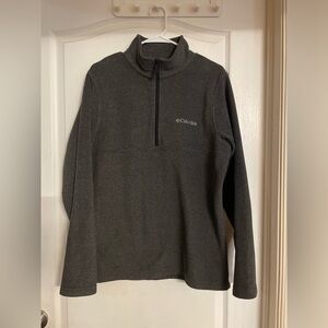 Columbia Men’s Charcoal Fleece Jacket Medium